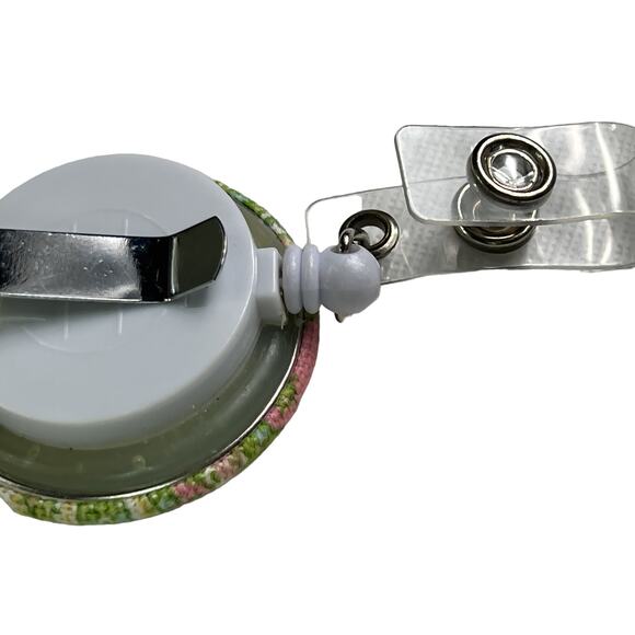 Personalized Retractable ID Card Badge Holder Reel Lanyard Belt Clip Monogrammed - Picture 3 of 8